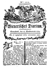 Wiener Zeitung 17791218 Seite: 1