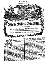 Wiener Zeitung 17791229 Seite: 1