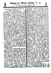 Wiener Zeitung 17800129 Seite: 9