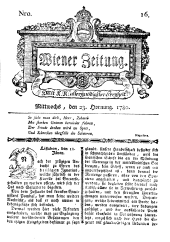 Wiener Zeitung 17800223 Seite: 1