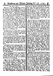 Wiener Zeitung 17800226 Seite: 17