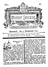 Wiener Zeitung 17800603 Seite: 1