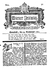 Wiener Zeitung 17800624 Seite: 1