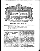 Wiener Zeitung 17810321 Seite: 1