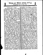 Wiener Zeitung 17810428 Seite: 9