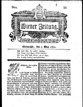 Wiener Zeitung 17810502 Seite: 1