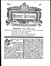 Wiener Zeitung 17810505 Seite: 1