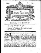 Wiener Zeitung 17810702 Seite: 1