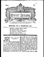 Wiener Zeitung 17810822 Seite: 1