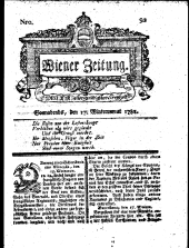 Wiener Zeitung 17811117 Seite: 1