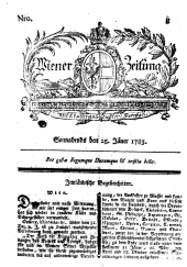 Wiener Zeitung 17830125 Seite: 1