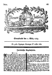 Wiener Zeitung 17830301 Seite: 1