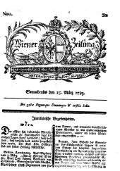 Wiener Zeitung 17830315 Seite: 1