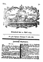 Wiener Zeitung 17830412 Seite: 1