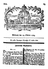 Wiener Zeitung 17831015 Seite: 1