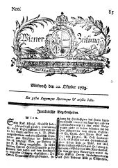 Wiener Zeitung 17831022 Seite: 1