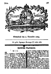 Wiener Zeitung 17831108 Seite: 1