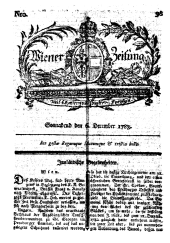 Wiener Zeitung 17831206 Seite: 1