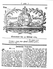 Wiener Zeitung 17840228 Seite: 1