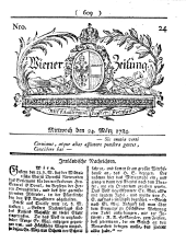 Wiener Zeitung 17840324 Seite: 1