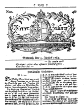 Wiener Zeitung 17840609 Seite: 1