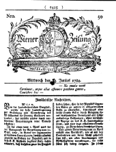 Wiener Zeitung 17840623 Seite: 1