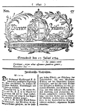 Wiener Zeitung 17840717 Seite: 1