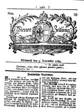 Wiener Zeitung 17841103 Seite: 1