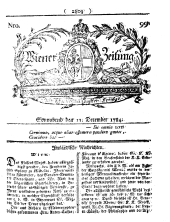 Wiener Zeitung 17841211 Seite: 1