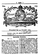 Wiener Zeitung 17841225 Seite: 1