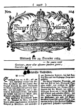 Wiener Zeitung 17841229 Seite: 1