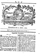 Wiener Zeitung 17850108 Seite: 1