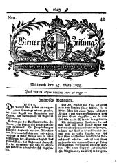 Wiener Zeitung 17850525 Seite: 1