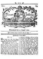 Wiener Zeitung 17850827 Seite: 1