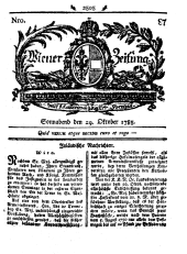 Wiener Zeitung 17851029 Seite: 1