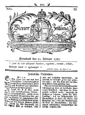 Wiener Zeitung 17870210 Seite: 1