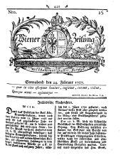 Wiener Zeitung 17870224 Seite: 1