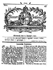 Wiener Zeitung 17870606 Seite: 1