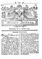 Wiener Zeitung 17890603 Seite: 1