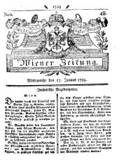 Wiener Zeitung 17890617 Seite: 1