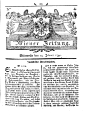 Wiener Zeitung 17900113 Seite: 1