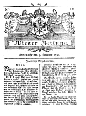 Wiener Zeitung 17900203 Seite: 1