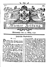 Wiener Zeitung 17900310 Seite: 1