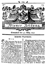 Wiener Zeitung 17900320 Seite: 1