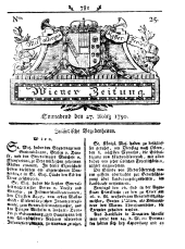 Wiener Zeitung 17900327 Seite: 1