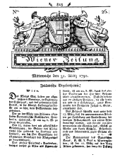 Wiener Zeitung 17900331 Seite: 1