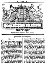 Wiener Zeitung 17900508 Seite: 1