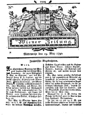 Wiener Zeitung 17900519 Seite: 1