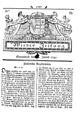 Wiener Zeitung 17900710 Seite: 1