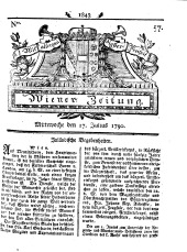 Wiener Zeitung 17900717 Seite: 1